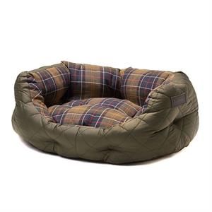 Barbour Olive Green Quilted Dog Bed 24 inch